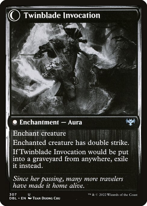 Twinblade Geist // Twinblade Invocation 307, back face
