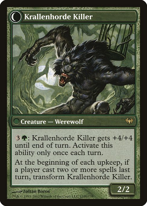 Wolfbitten Captive // Krallenhorde Killer 133, back face