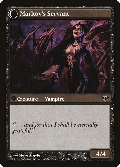 Chosen of Markov // Markov's Servant 55, back face