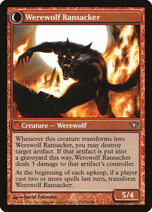 Afflicted Deserter // Werewolf Ransacker 81, back face