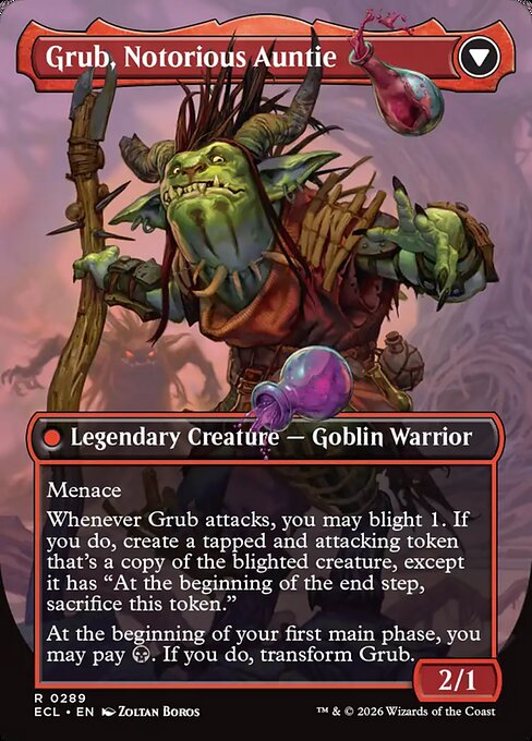 Grub, Storied Matriarch // Grub, Notorious Auntie 289, back face