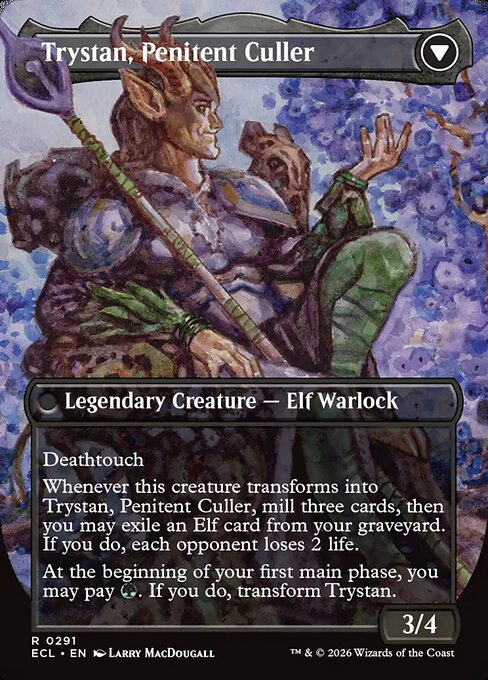 Trystan, Callous Cultivator // Trystan, Penitent Culler 291, back face