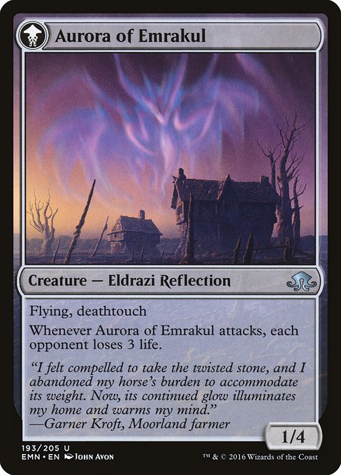 Cryptolith Fragment // Aurora of Emrakul 193, back face