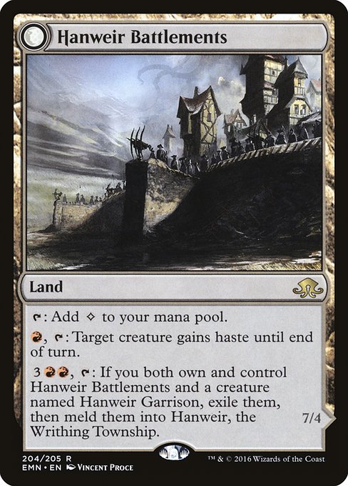 Hanweir Battlements // Hanweir, the Writhing Township 204