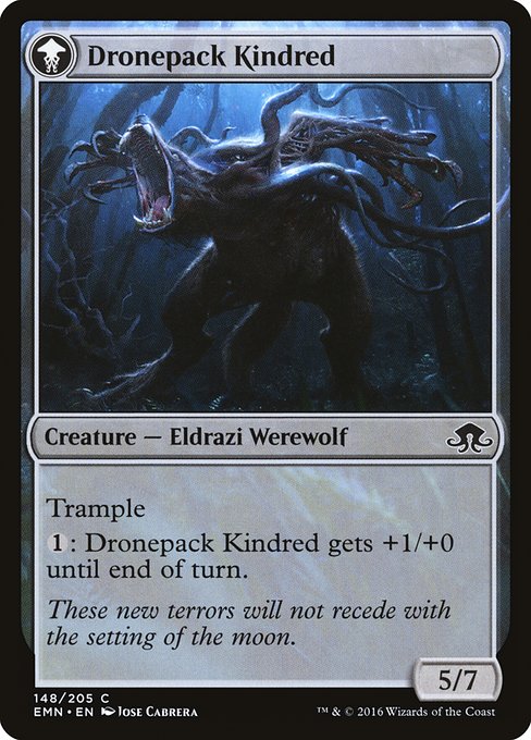 Vildin-Pack Outcast // Dronepack Kindred 148, back face