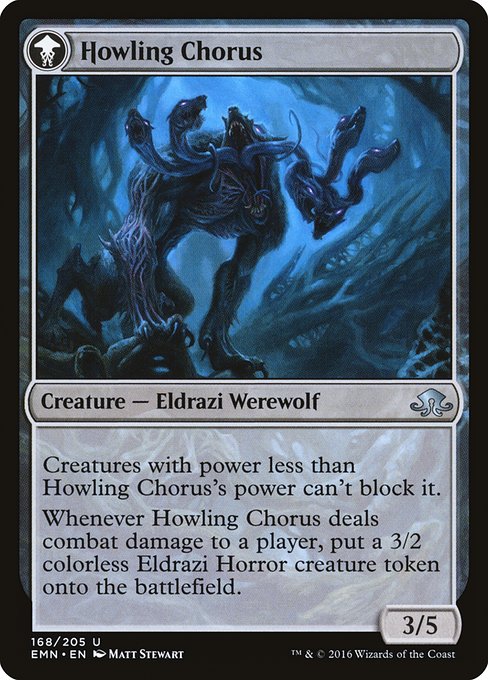 Shrill Howler // Howling Chorus 168, back face