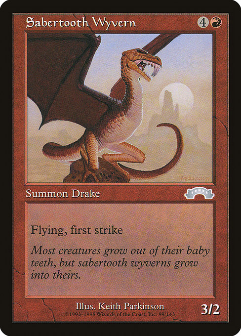 Sabertooth Wyvern 99