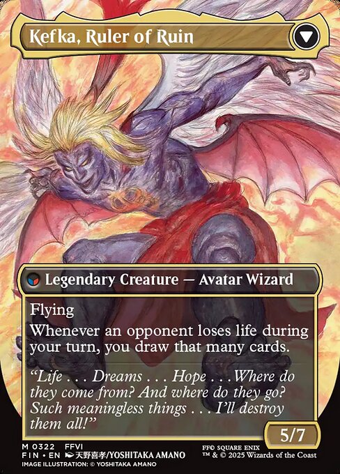 Kefka, Court Mage // Kefka, Ruler of Ruin 322, back face
