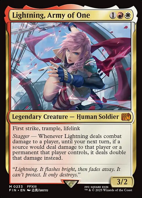 Lightning, Army of One 233