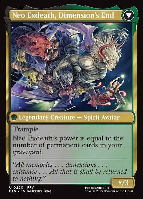 Exdeath, Void Warlock // Neo Exdeath, Dimension's End 220, back face