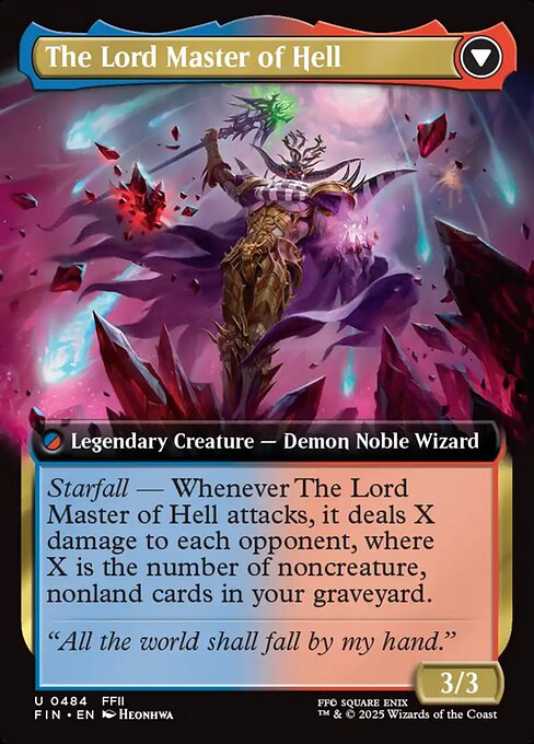 The Emperor of Palamecia // The Lord Master of Hell 484, back face