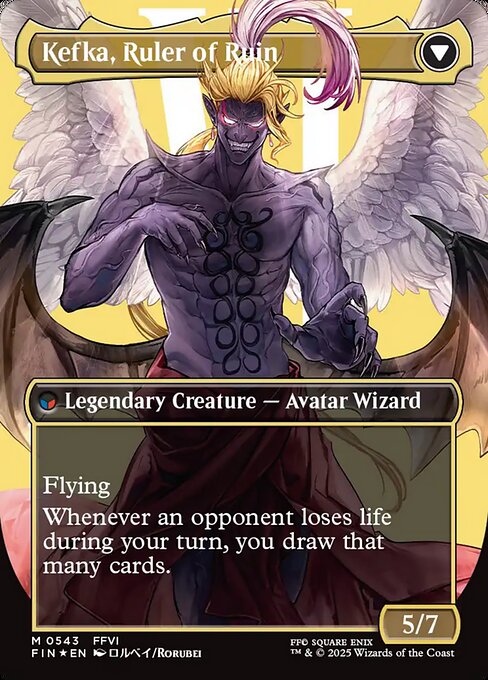 Kefka, Court Mage // Kefka, Ruler of Ruin 543, back face