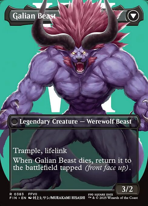 Vincent Valentine // Galian Beast 383, back face