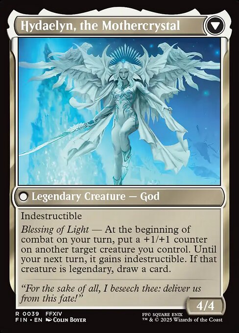 Venat, Heart of Hydaelyn // Hydaelyn, the Mothercrystal 39, back face