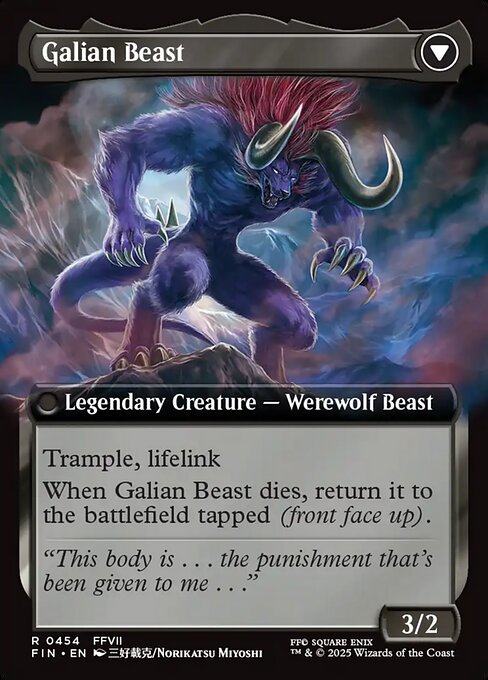 Vincent Valentine // Galian Beast 454, back face