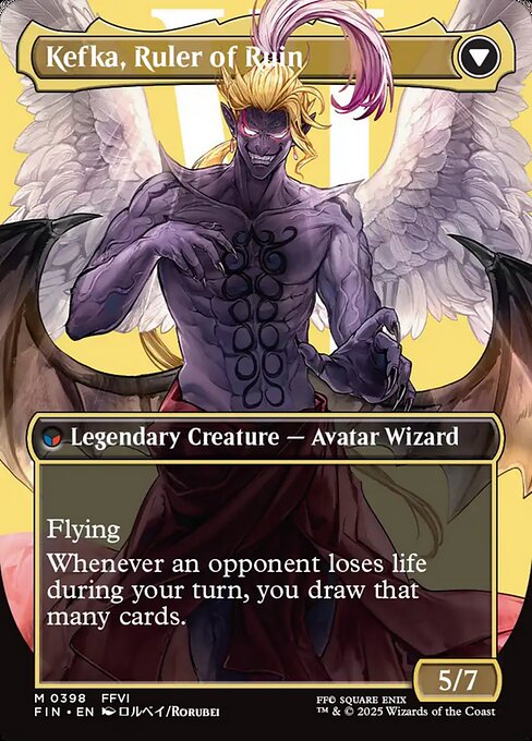 Kefka, Court Mage // Kefka, Ruler of Ruin 398, back face