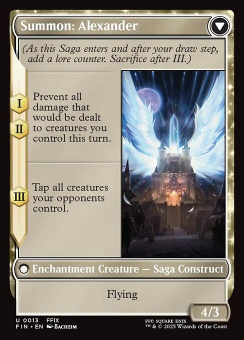 Crystal Fragments // Summon: Alexander 13, back face