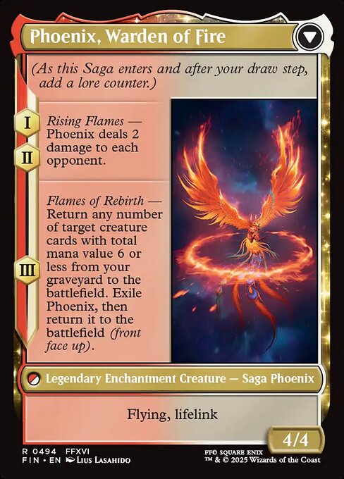 Joshua, Phoenix's Dominant // Phoenix, Warden of Fire 494, back face