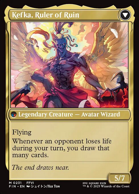 Kefka, Court Mage // Kefka, Ruler of Ruin 231, back face