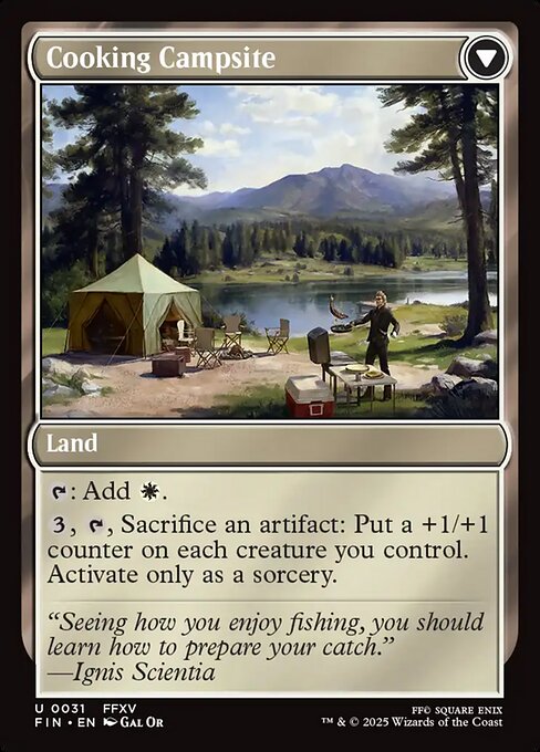 Sidequest: Catch a Fish // Cooking Campsite 31, back face