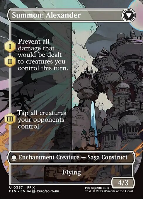 Crystal Fragments // Summon: Alexander 357, back face