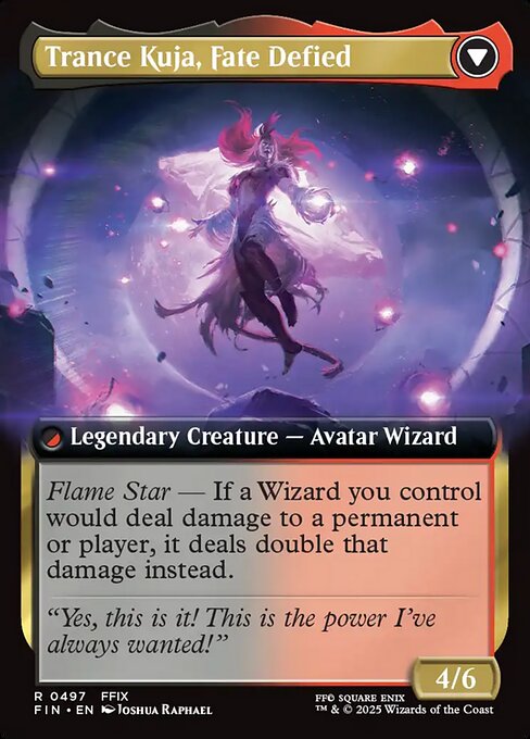 Kuja, Genome Sorcerer // Trance Kuja, Fate Defied 497†, back face