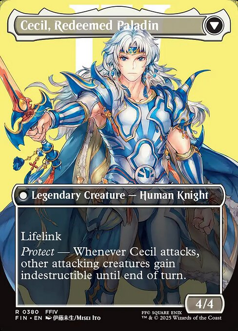 Cecil, Dark Knight // Cecil, Redeemed Paladin 380, back face