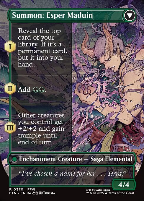 Esper Origins // Summon: Esper Maduin 370, back face
