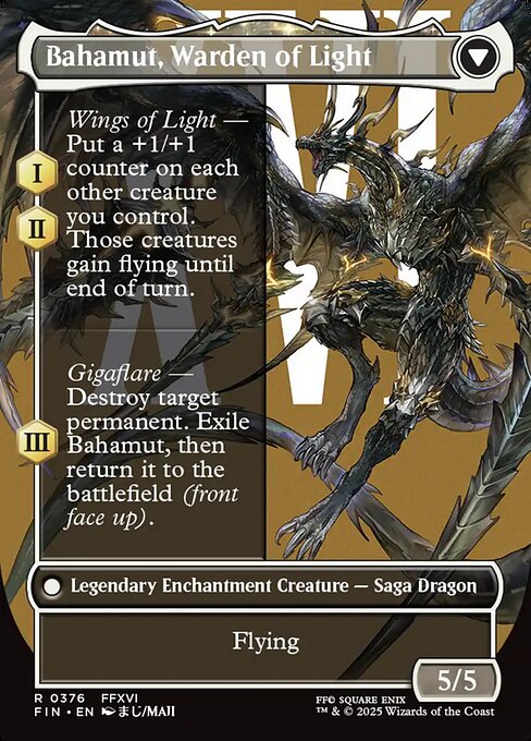 Dion, Bahamut's Dominant // Bahamut, Warden of Light 376, back face