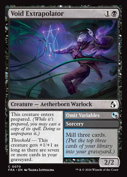 Void Extrapolator // Omit Variables 70