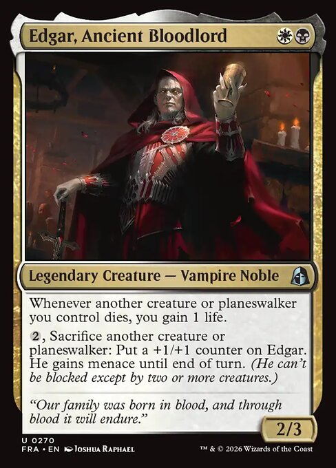 Edgar, Ancient Bloodlord 270