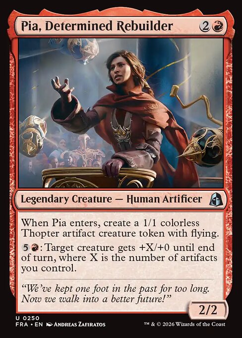 Pia, Determined Rebuilder 250