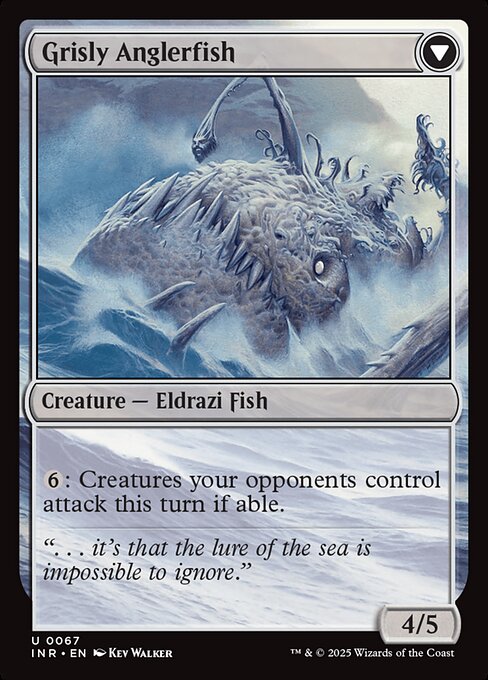 Grizzled Angler // Grisly Anglerfish 67, back face