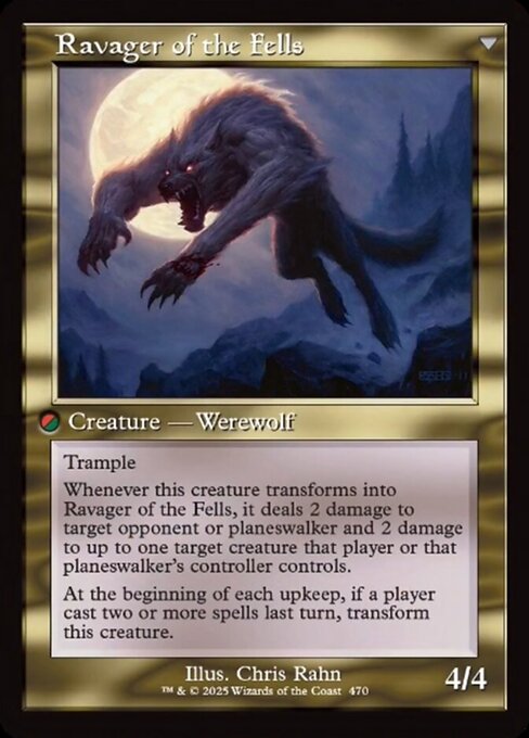 Huntmaster of the Fells // Ravager of the Fells 470, back face