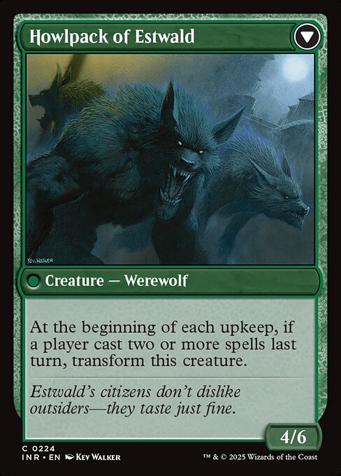 Villagers of Estwald // Howlpack of Estwald 224, back face