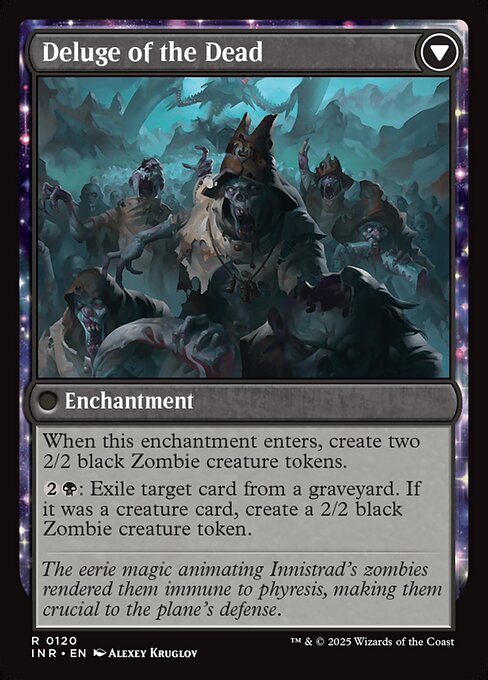 Invasion of Innistrad // Deluge of the Dead 120, back face