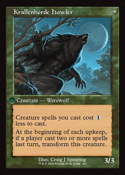 Duskwatch Recruiter // Krallenhorde Howler 467, back face