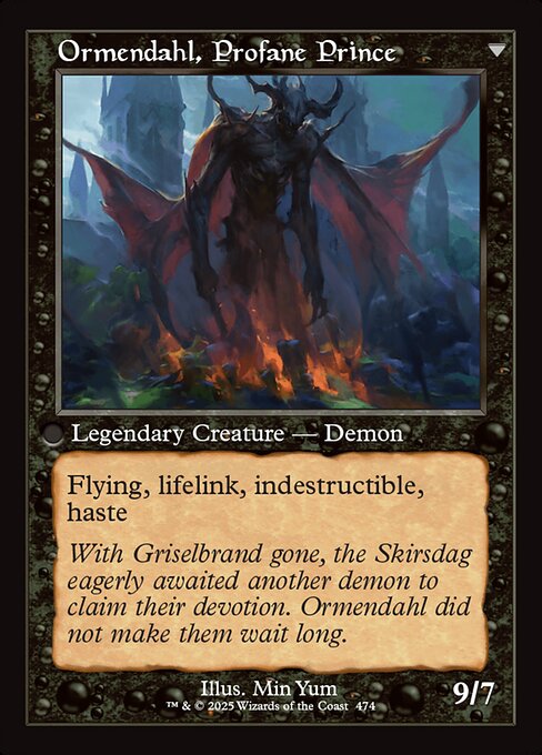 Westvale Abbey // Ormendahl, Profane Prince 474, back face