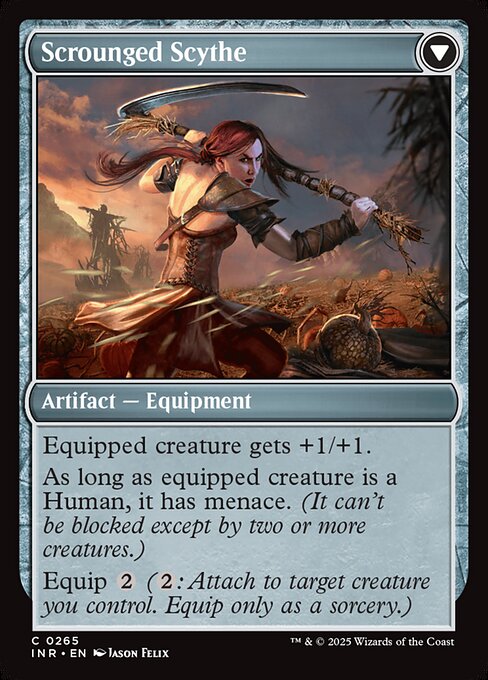 Harvest Hand // Scrounged Scythe 265, back face