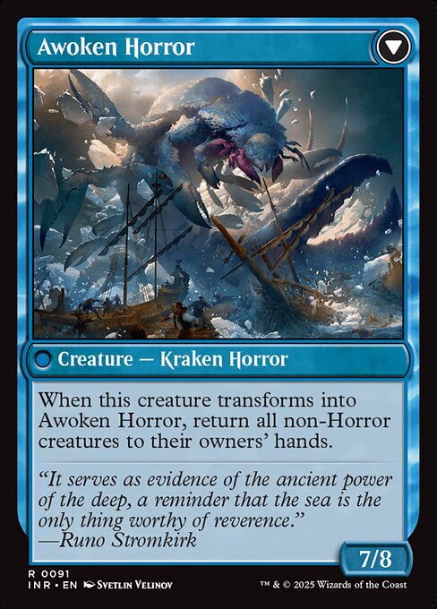 Thing in the Ice // Awoken Horror 91, back face