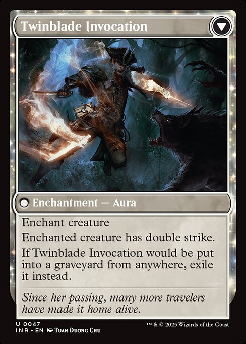 Twinblade Geist // Twinblade Invocation 47, back face