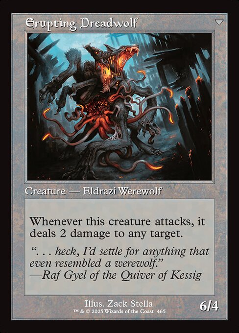 Smoldering Werewolf // Erupting Dreadwolf 465, back face
