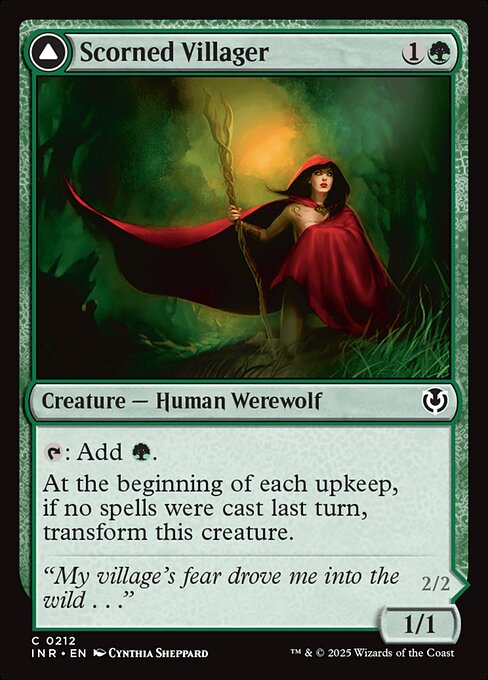 Scorned Villager // Moonscarred Werewolf 212
