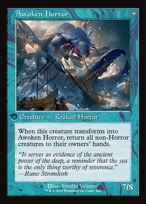 Thing in the Ice // Awoken Horror 460, back face