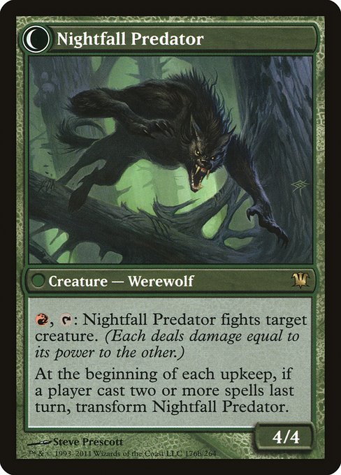 Daybreak Ranger // Nightfall Predator 176, back face