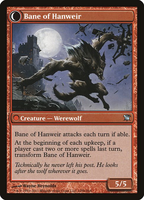 Hanweir Watchkeep // Bane of Hanweir 145, back face