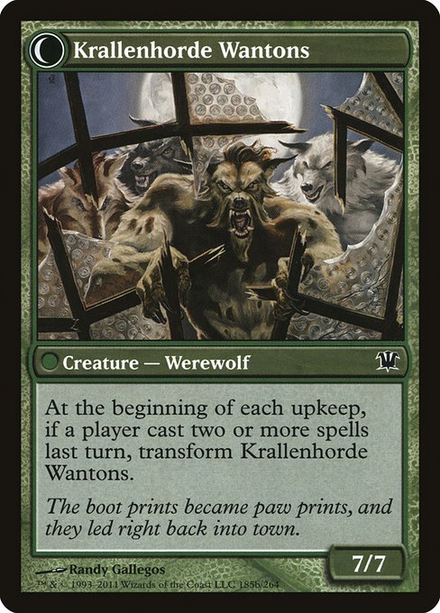 Grizzled Outcasts // Krallenhorde Wantons 185, back face