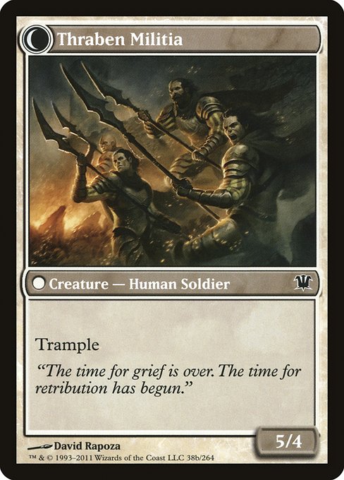 Thraben Sentry // Thraben Militia 38, back face
