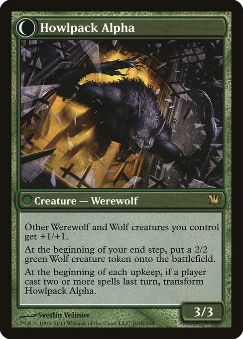 Mayor of Avabruck // Howlpack Alpha 193, back face