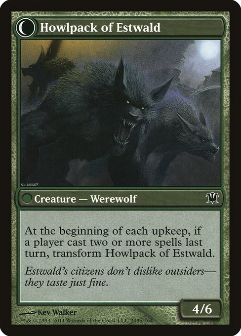 Villagers of Estwald // Howlpack of Estwald 209, back face